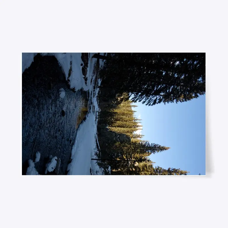 Jemez River in Winter Snow