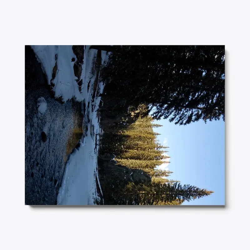 Jemez River in Winter Snow